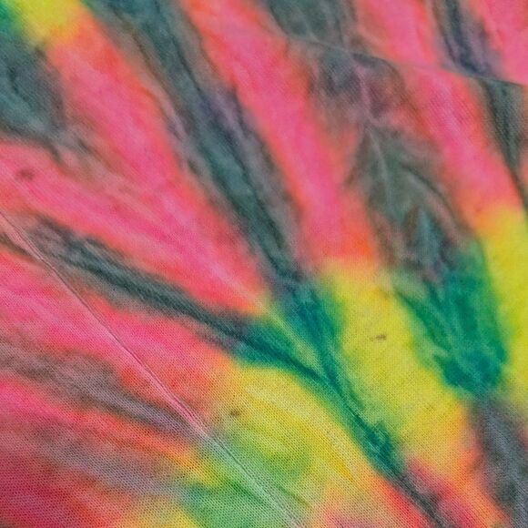 Vintage sweet girl tie-dye romper jumpsuit pockets paper tag 100% cotton OSFM - Picture 9 of 10